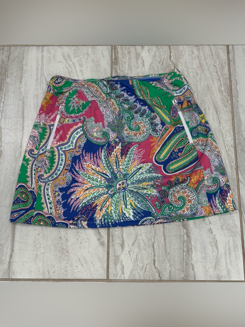 Polo Ralph Lauren Girls Skirt Athletic Floral Paisley Skort Size 16